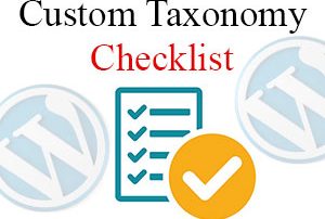 تعریف custom taxonomy